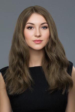 Kısa Küllü Koyu Kumral Gerçek Saç Peruk