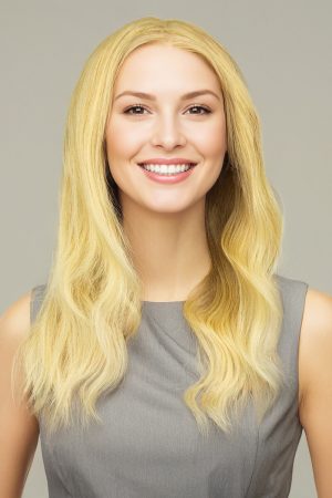 Kısa Platin Renk Gerçek Saç Peruk