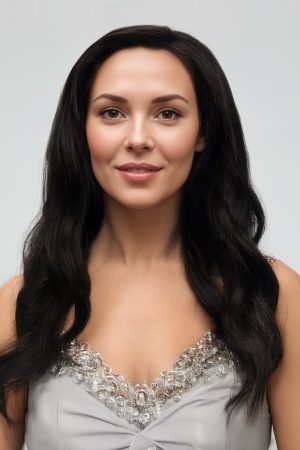 Orta Boy Koyu Kestane Gerçek Saç Peruk