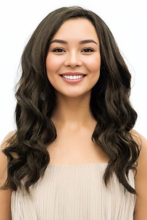 Orta Boy Küllü Kumral Gerçek Saç Peruk